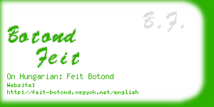 botond feit business card